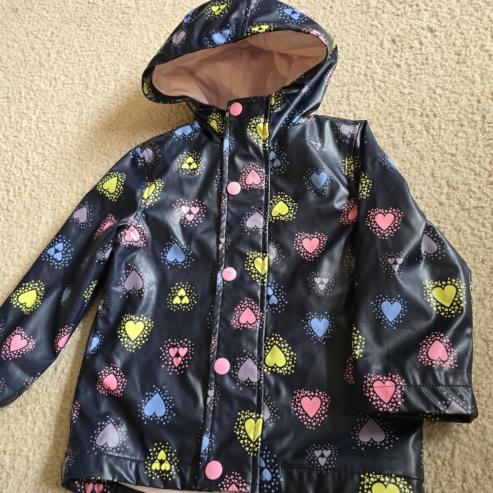 Joe Fresh Baby Heart Rain Jacket – Size 18–24 Months